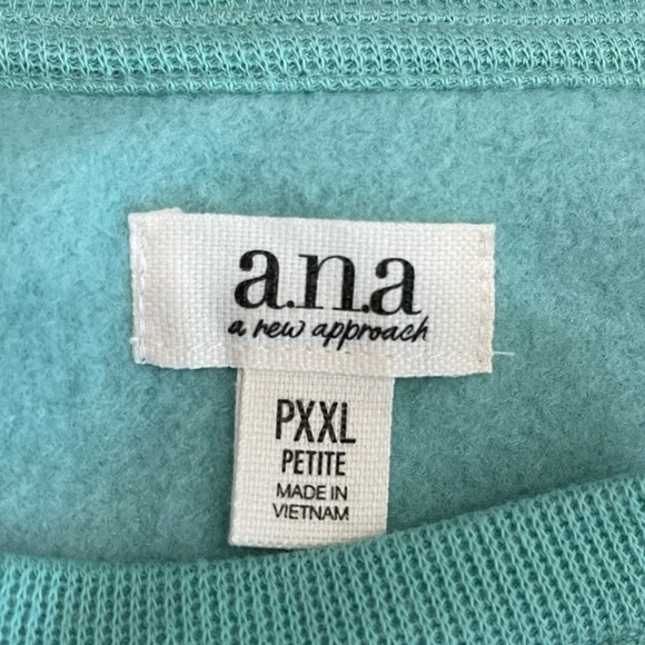 A.N.A a new approach XXL Petite puff flounce short sleeve sweatshirt type NWT - Picture 5 of 12